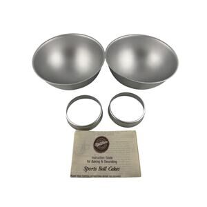 Wilton Vintage 1990 Sports Ball Two Layer Cake Pan New Damaged Box